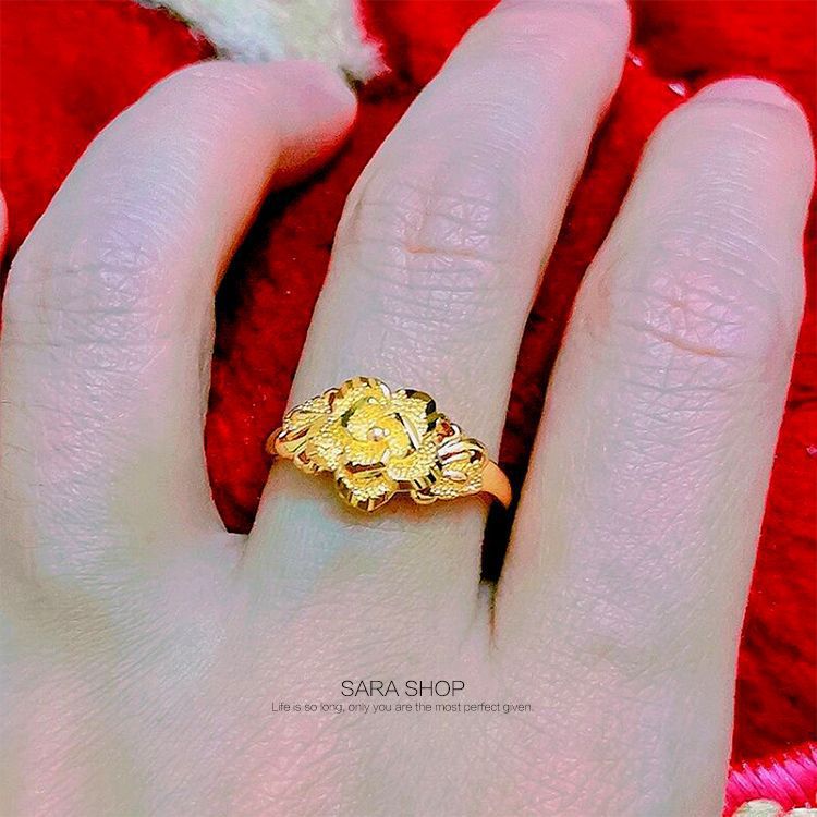 Adjustable Open Gold-Plated Ring For Women, Niche Crown Wedding Couple Jewelry With Gift Box - Image 5